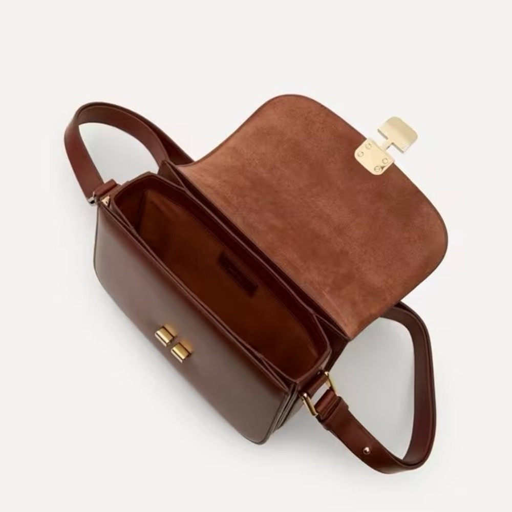 A.P.C. Large Grace Bag in Brown - Picture 7 of 10
